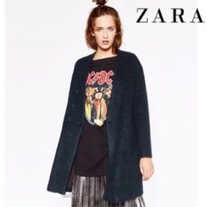 Zara fuzzy cardigan jacket